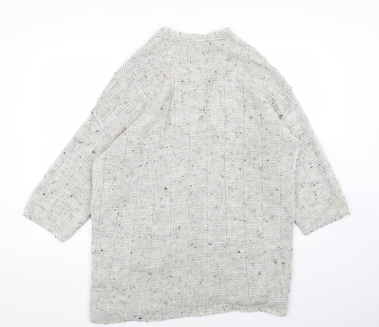Womens UK Size 12 Miss Selfridge Grey Cardigan Jumper