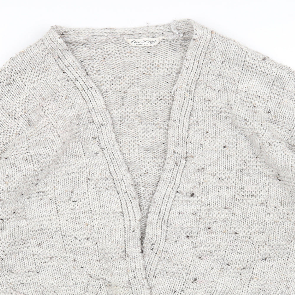 Womens UK Size 12 Miss Selfridge Grey Cardigan Jumper