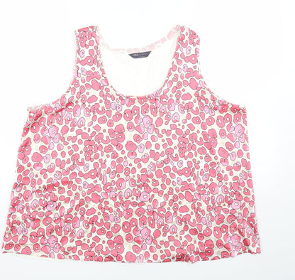 Womens UK Size 20 Marks and Spencer Pink Basic Tank