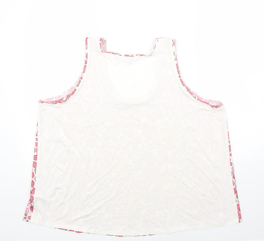 Womens UK Size 20 Marks and Spencer Pink Basic Tank