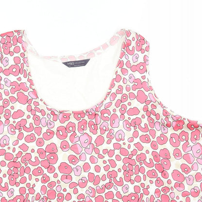 Womens UK Size 20 Marks and Spencer Pink Basic Tank