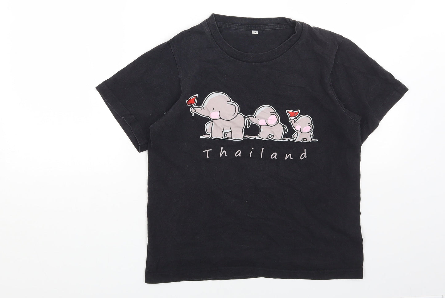 Womens UK Size S Preworn Grey Basic T-Shirt