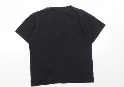 Womens UK Size S Preworn Grey Basic T-Shirt