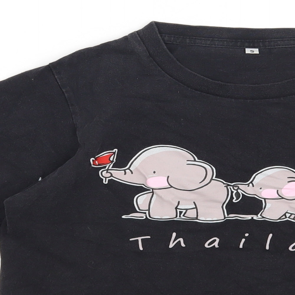 Womens UK Size S Preworn Grey Basic T-Shirt