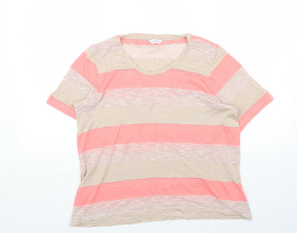 Womens UK Size 16 Marks and Spencer Multicoloured Basic T-Shirt