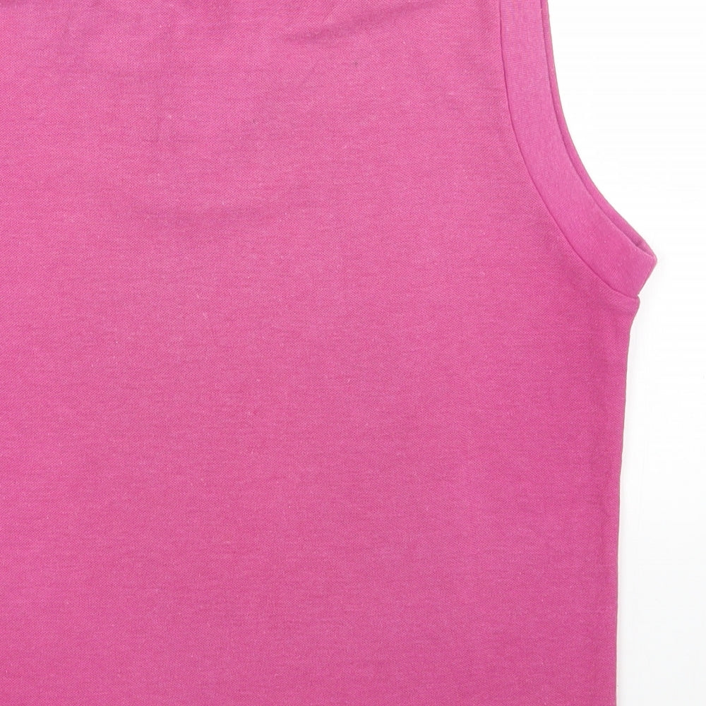 KAYS Womens Pink Polyester Basic Polo Size 16 Collared