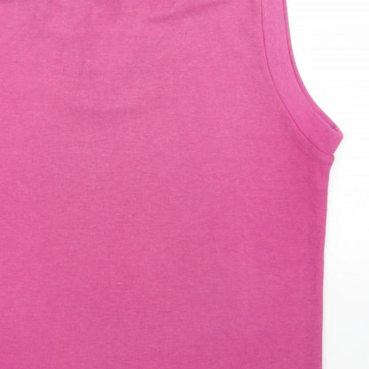 KAYS Womens Pink Polyester Basic Polo Size 16 Collared
