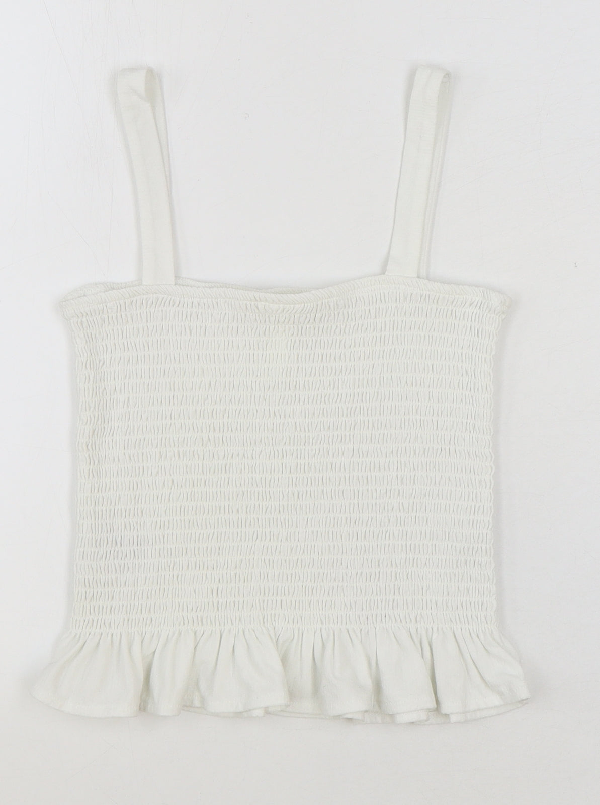 Womens UK Size S H&M White Basic Tank