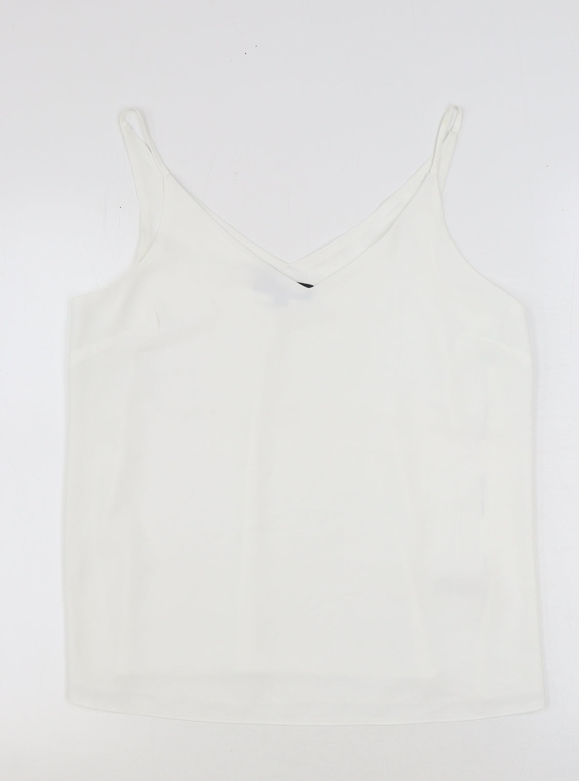 Dorothy Perkins Womens White Polyester Camisole Tank Size 12 V-Neck