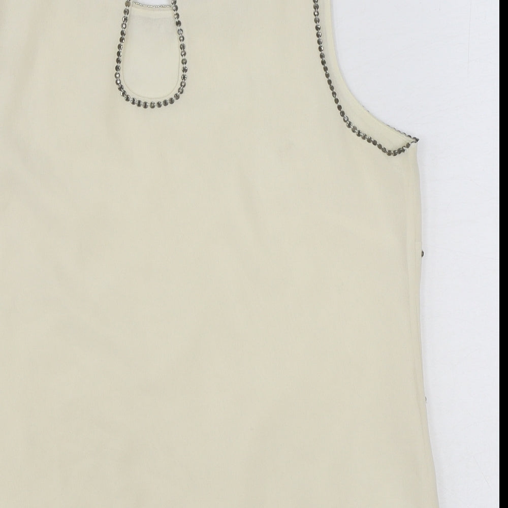 Womens UK Size 12 Savida Ivory Basic Tank