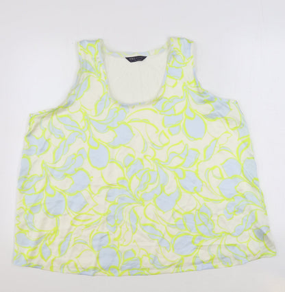 Womens UK Size 22 Marks and Spencer Multicoloured Basic Tank