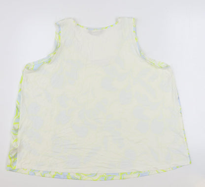 Womens UK Size 22 Marks and Spencer Multicoloured Basic Tank