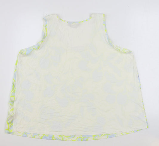 Womens UK Size 22 Marks and Spencer Multicoloured Basic Tank