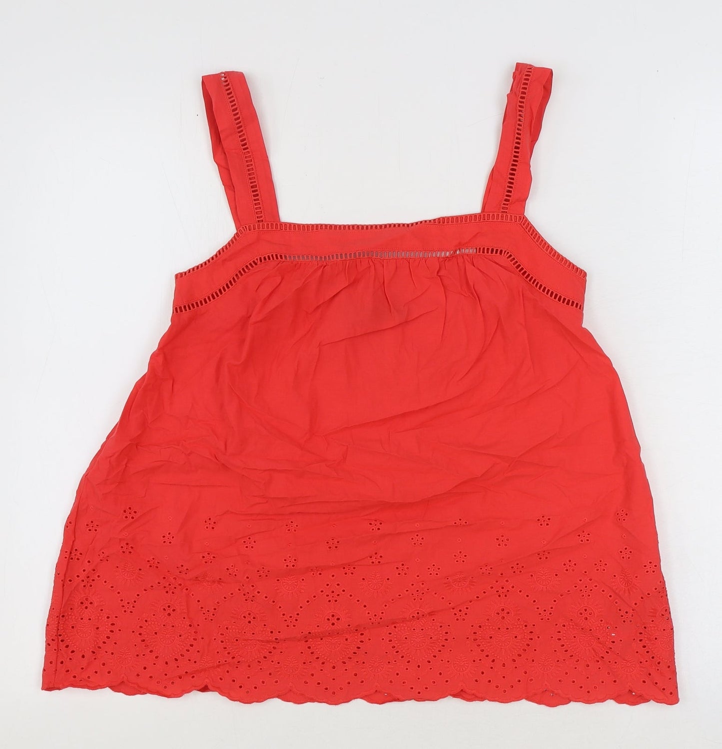 Womens UK Size 6 Marks and Spencer Red Basic Blouse