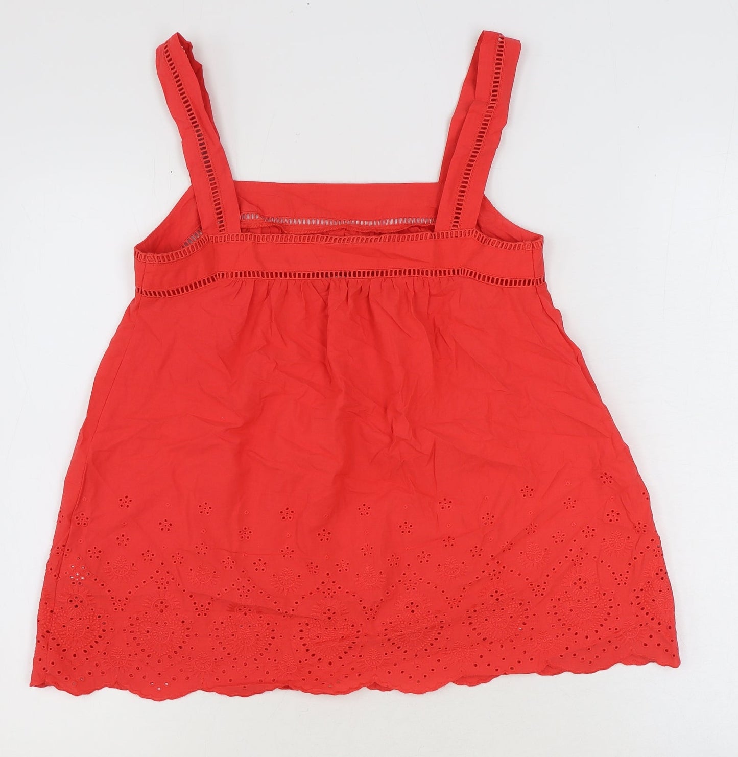 Womens UK Size 6 Marks and Spencer Red Basic Blouse
