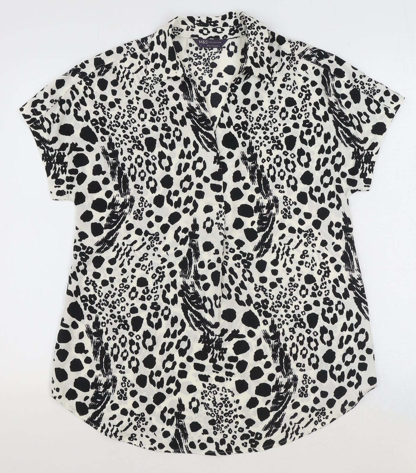 Womens UK Size 6 Marks and Spencer Ivory Basic Blouse