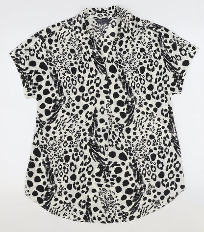 Womens UK Size 6 Marks and Spencer Ivory Basic Blouse