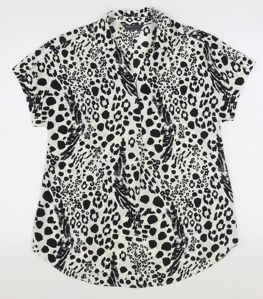 Womens UK Size 6 Marks and Spencer Ivory Basic Blouse