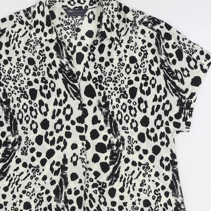 Womens UK Size 6 Marks and Spencer Ivory Basic Blouse