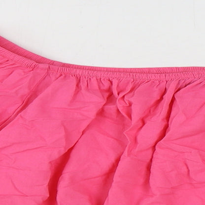 Womens UK Size 20 Marks and Spencer Pink Cropped Blouse