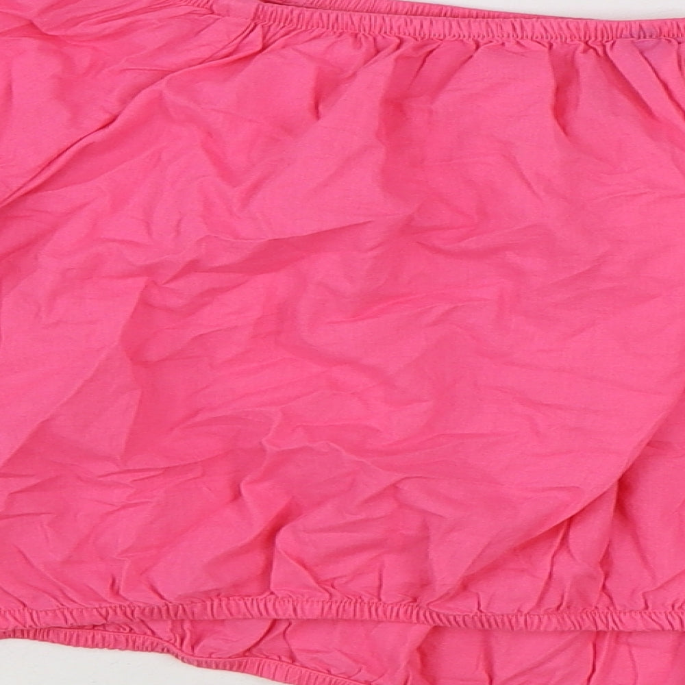Womens UK Size 20 Marks and Spencer Pink Cropped Blouse