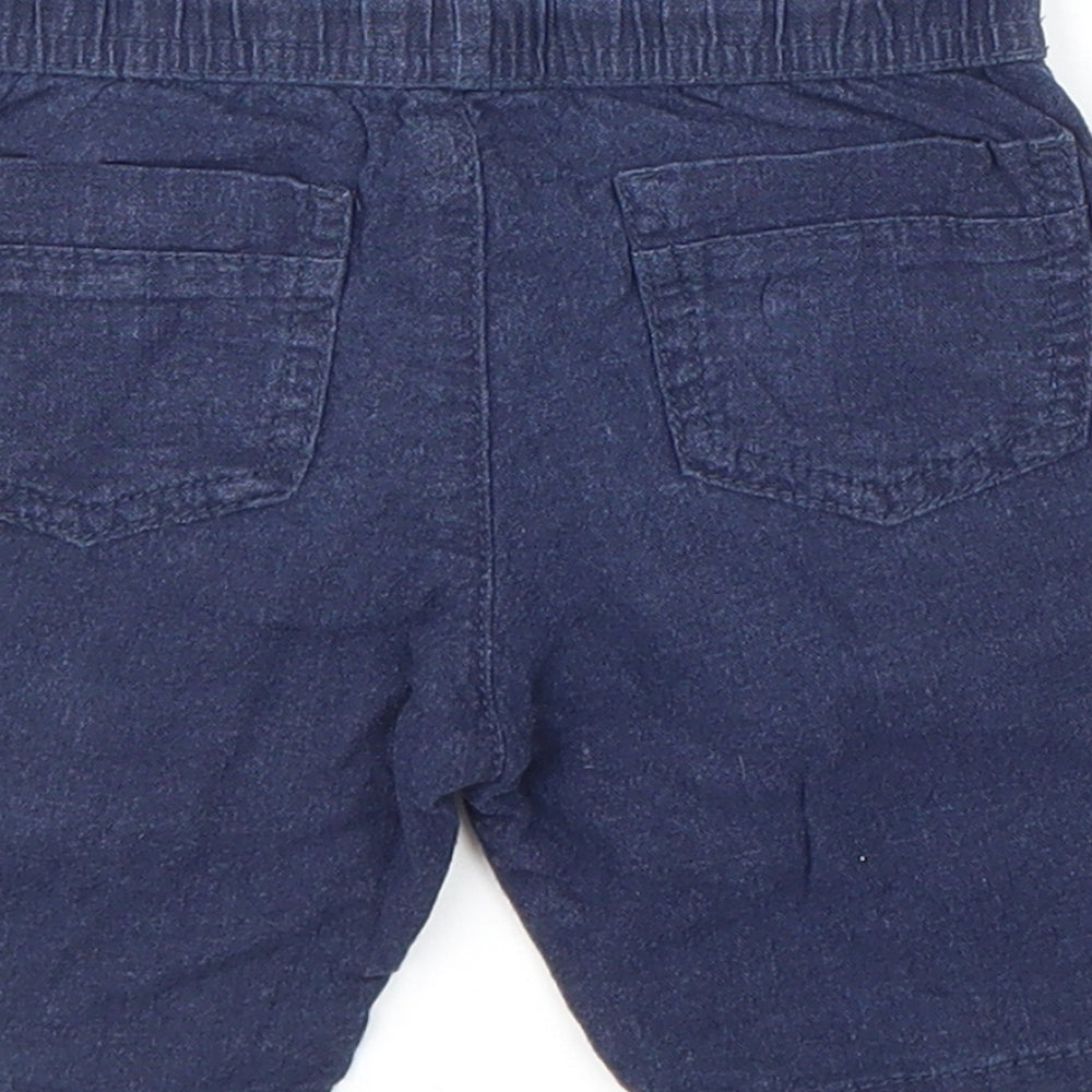 Debenhams Boys Blue Viscose Cropped Trousers Size 18-24 Months