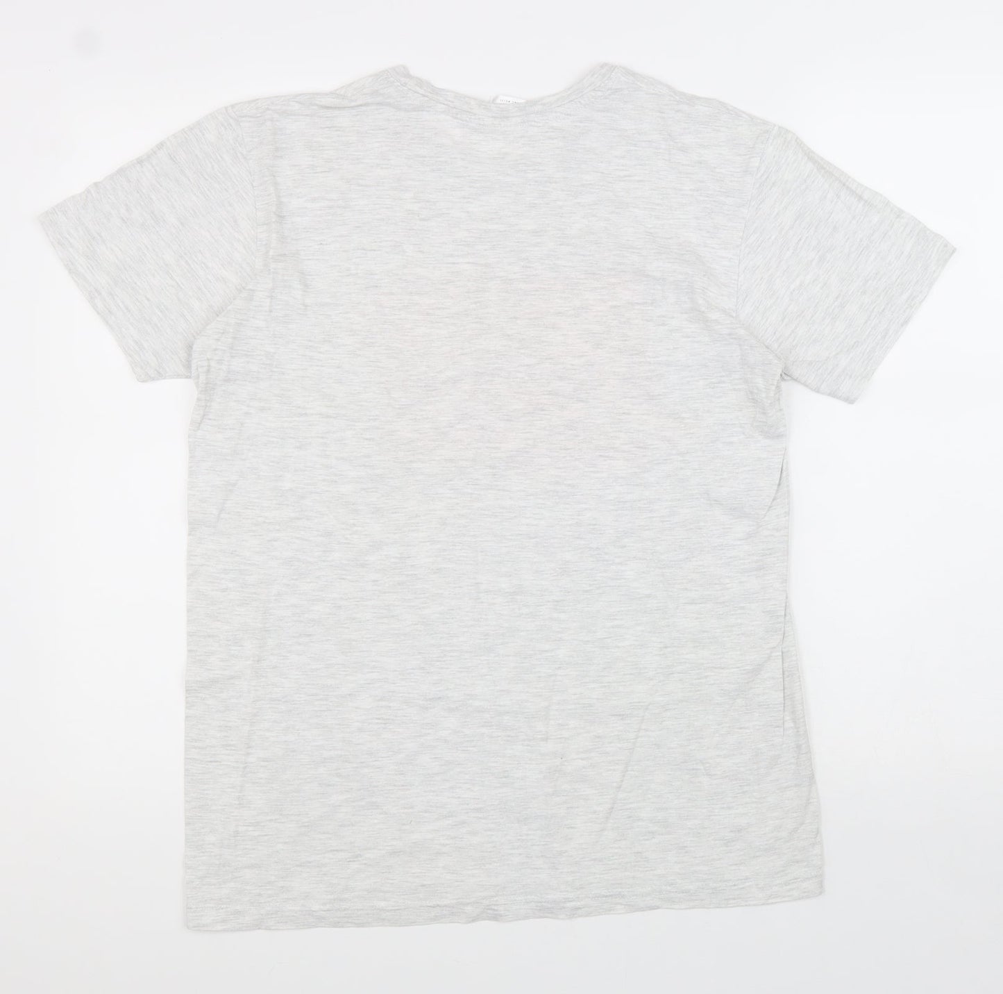 B&C Womens Grey Cotton Basic T-Shirt Size M Round Neck - Peace Solidarity