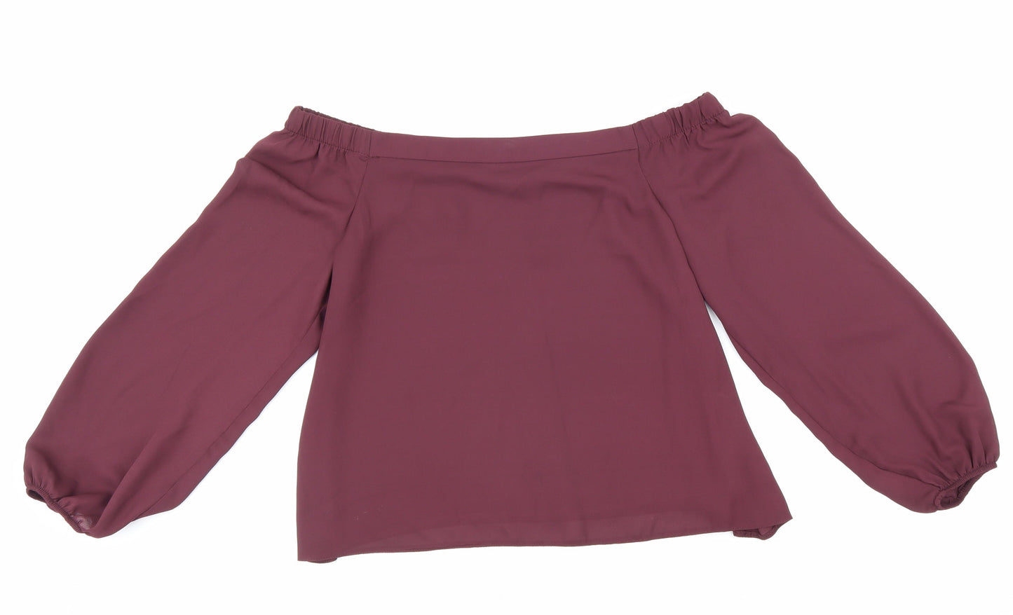 Womens UK Size 8 New Look Red Basic Blouse