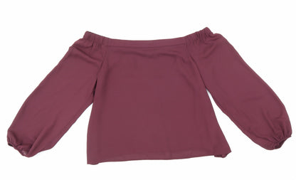 Womens UK Size 8 New Look Red Basic Blouse