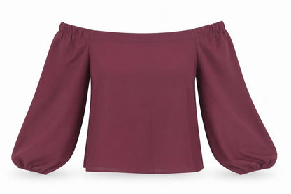 Womens UK Size 8 New Look Red Basic Blouse