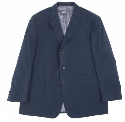 Mens UK Size M Marks and Spencer Regular Blue Suit Jacket