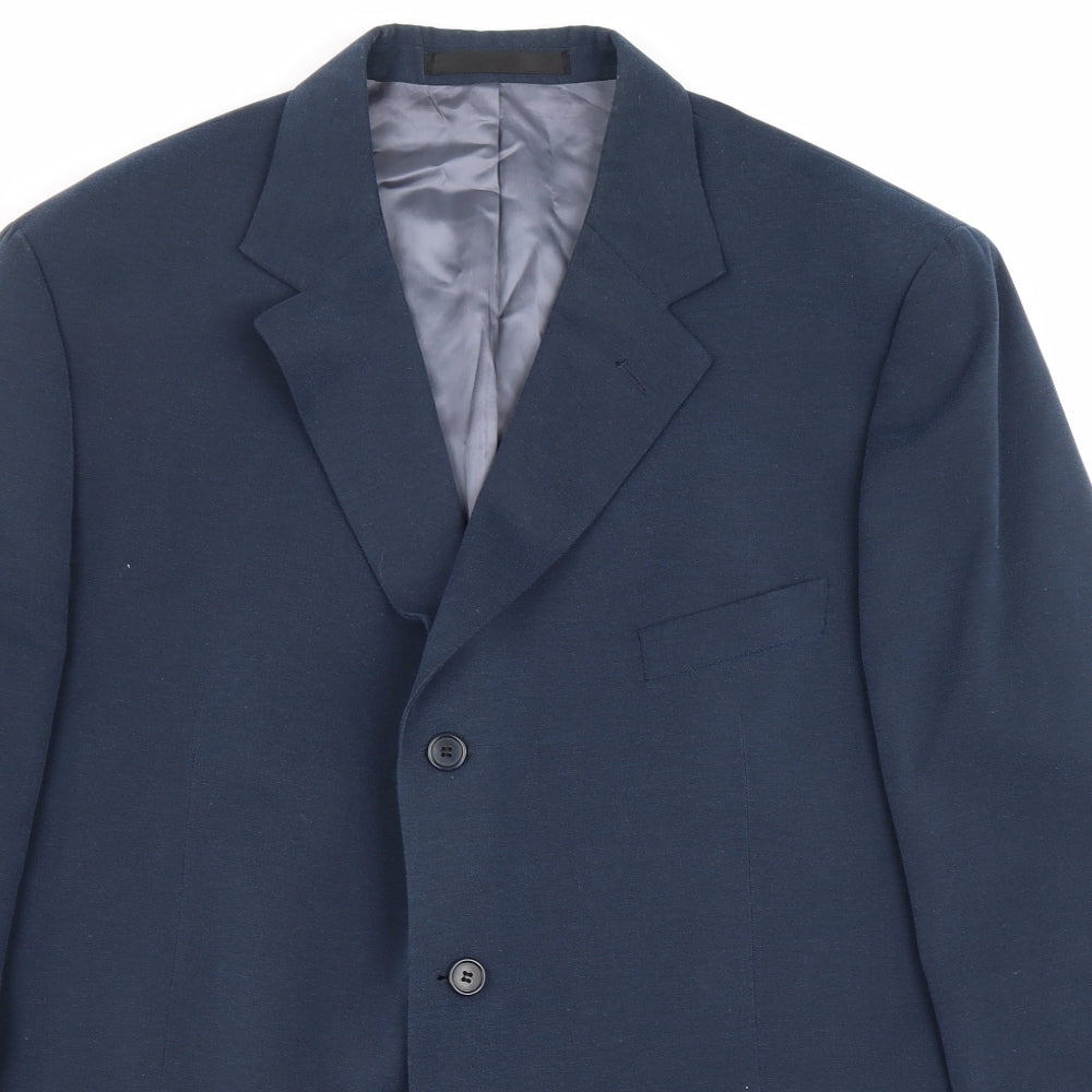 Mens UK Size M Marks and Spencer Regular Blue Suit Jacket