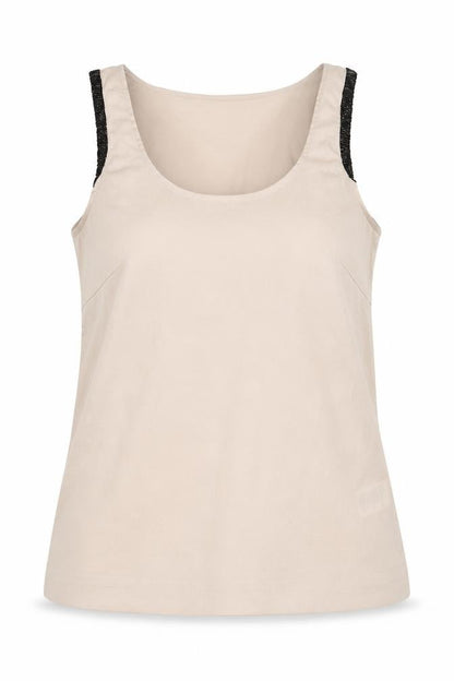 Womens UK Size 34 H&M Beige Basic Tank