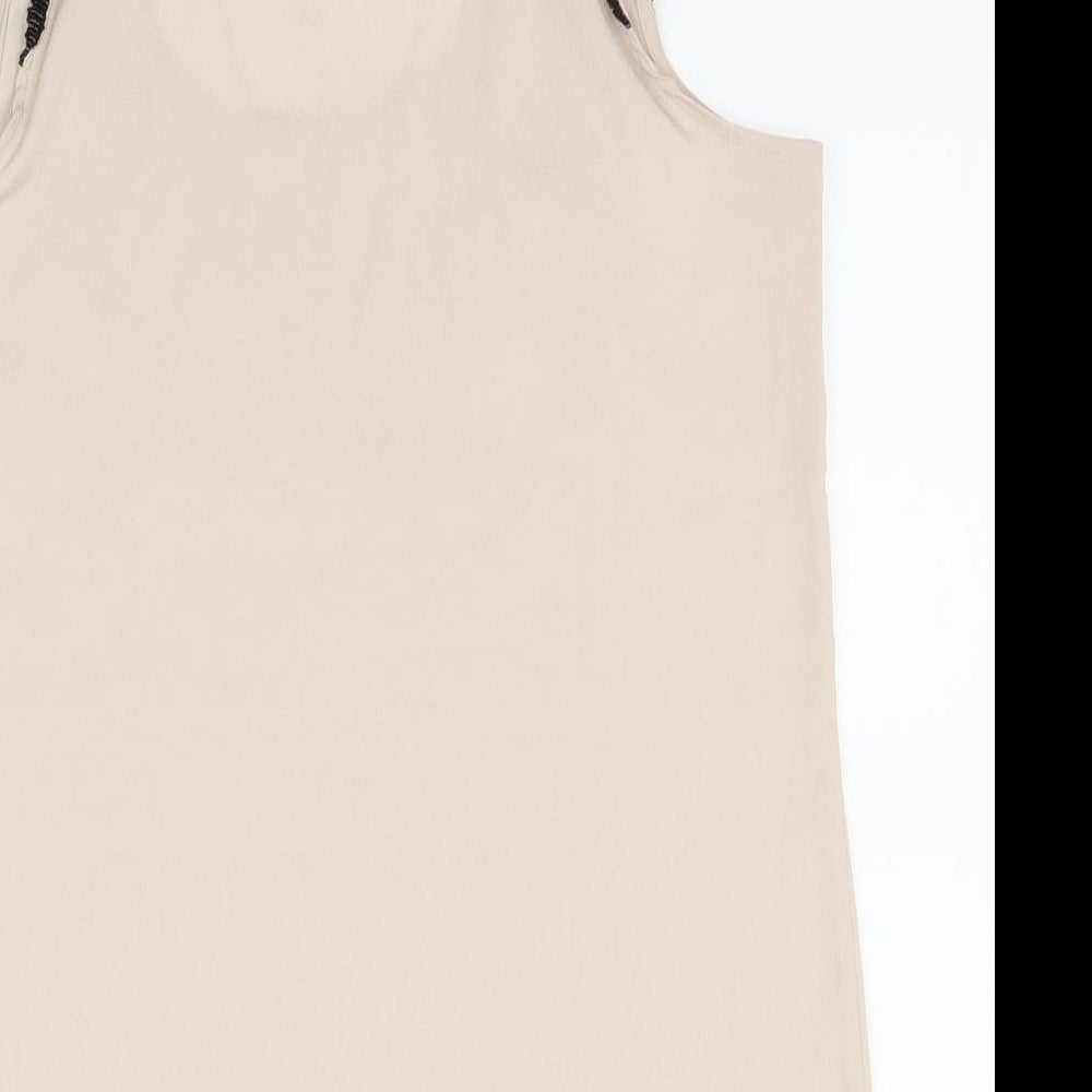 Womens UK Size 34 H&M Beige Basic Tank