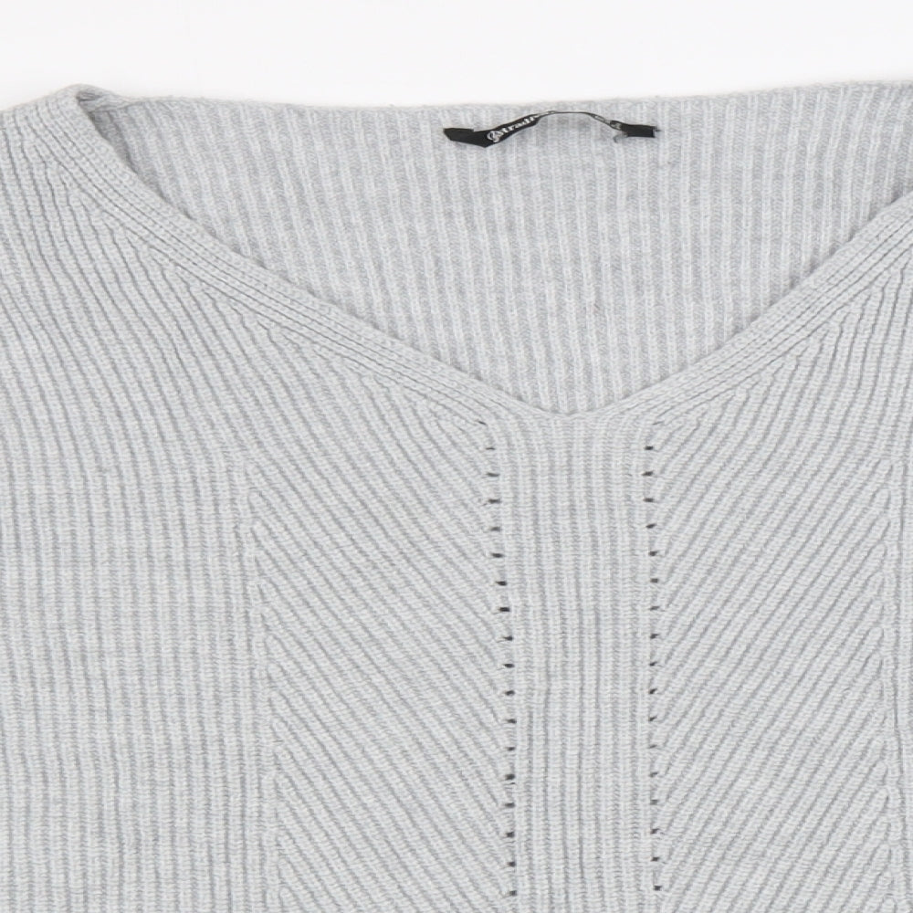 Womens UK Size S Stradivarius Grey Pullover Jumper
