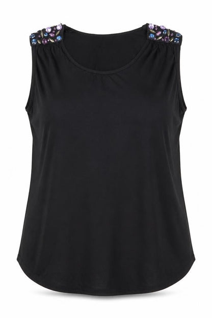 Womens UK Size 16 George Black Basic Blouse