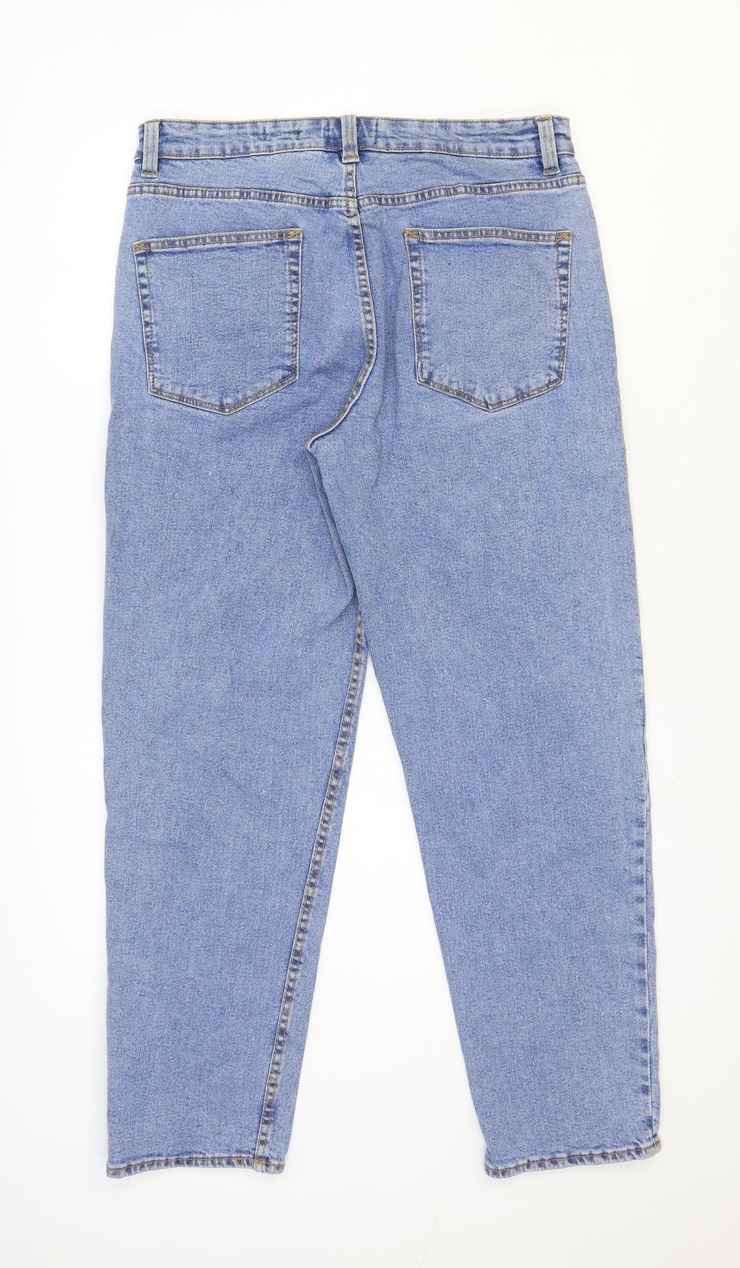 Red Herring Womens Blue Cotton Straight Jeans Size 32 in L31 in Regular Zip