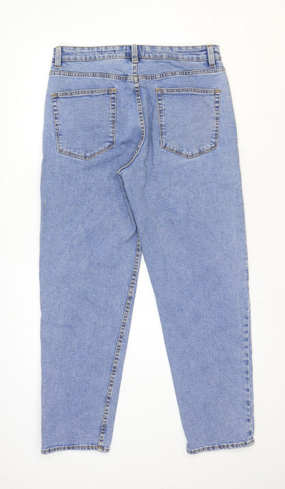 Red Herring Womens Blue Cotton Straight Jeans Size 32 in L31 in Regular Zip