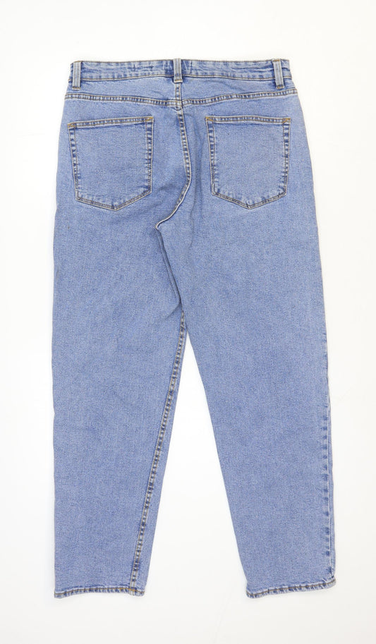 Red Herring Womens Blue Cotton Straight Jeans Size 32 in L31 in Regular Zip