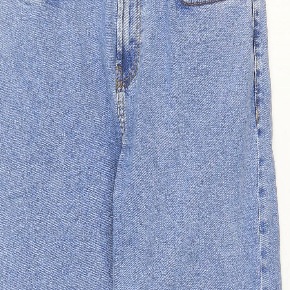 Red Herring Womens Blue Cotton Straight Jeans Size 32 in L31 in Regular Zip