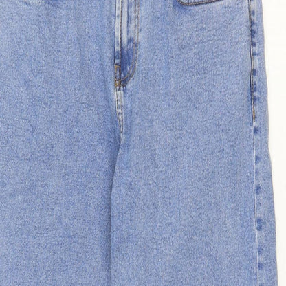 Red Herring Womens Blue Cotton Straight Jeans Size 32 in L31 in Regular Zip