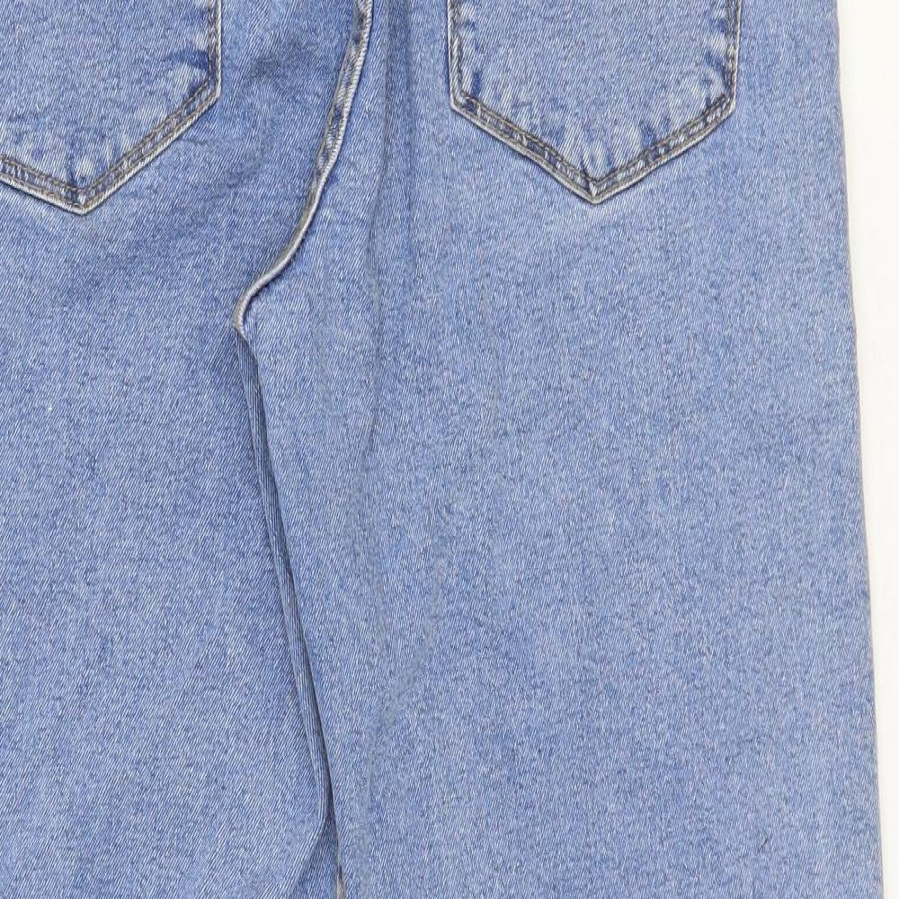 Red Herring Womens Blue Cotton Straight Jeans Size 32 in L31 in Regular Zip