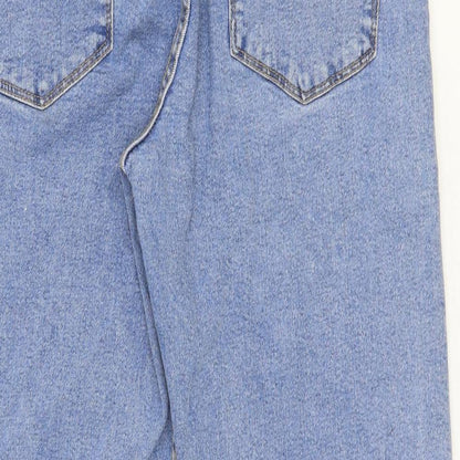 Red Herring Womens Blue Cotton Straight Jeans Size 32 in L31 in Regular Zip