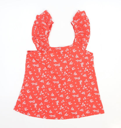 Womens UK Size 10 Marks and Spencer Red Basic Tank