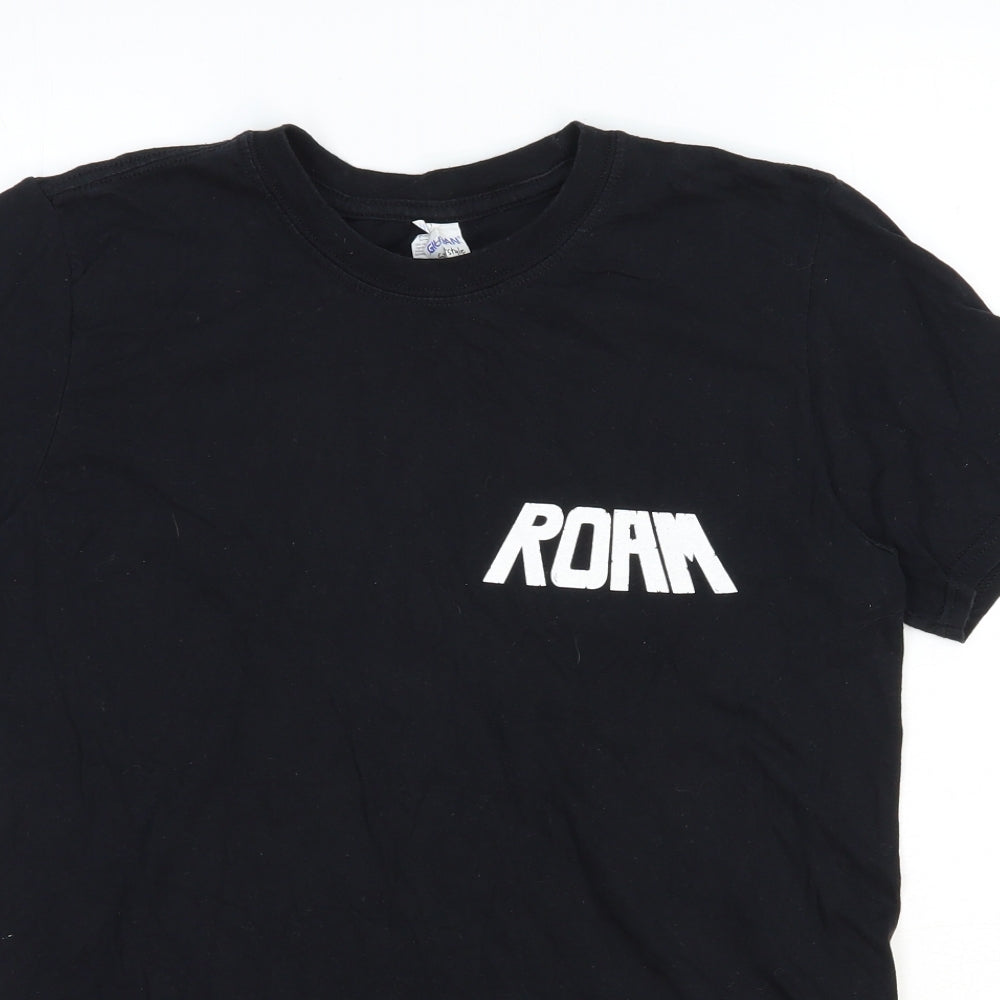 Mens UK Size M Gildan Black  T-Shirt