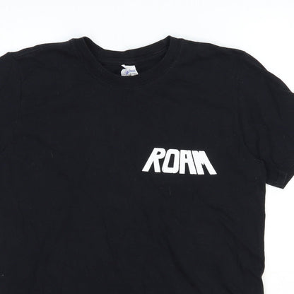 Mens UK Size M Gildan Black  T-Shirt