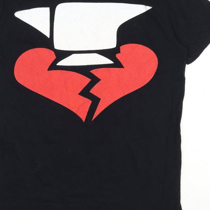 Mens UK Size M Gildan Black  T-Shirt