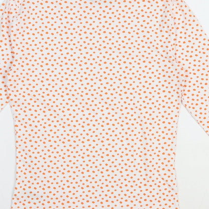 Womens UK Size 6 Marks and Spencer White Basic T-Shirt