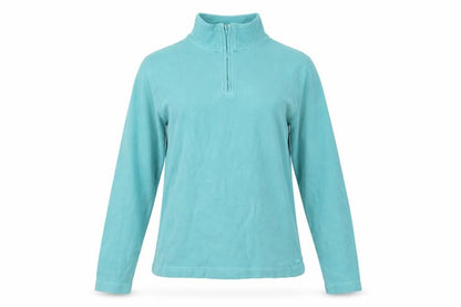 Preworn Womens Blue Cotton Pullover Sweatshirt Size 10 Zip