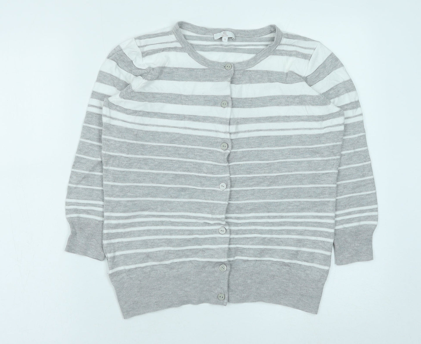 Womens UK Size S CC Grey Cardigan Jumper